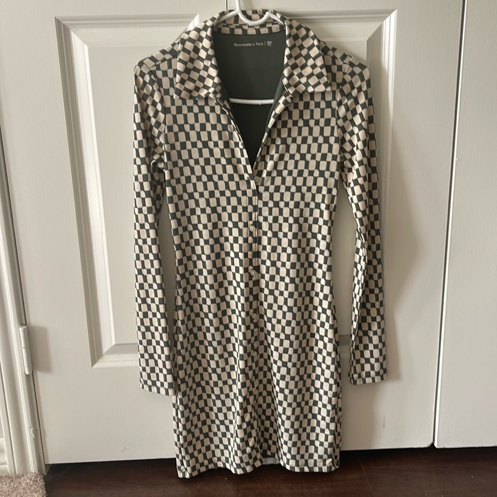 Abercrombie & Fitch checkered mini dress